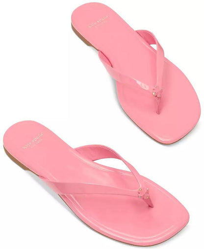 Women's Spade Flower Flip Flop Flat Sandals