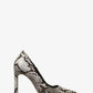 Amara Snake Embossed Leather Pump