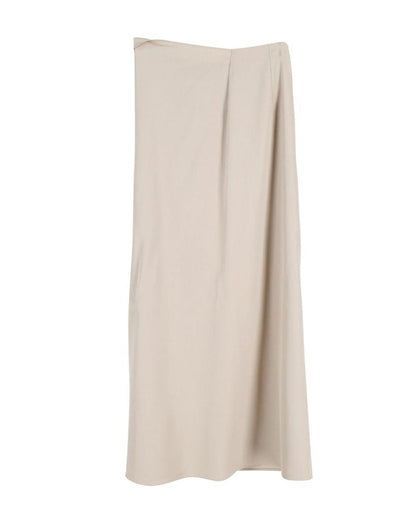 Maxmara Midi Skirt in Beige Wool