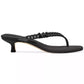 Zaza Slip On Embellished Thong Kitten-Heel Sandals