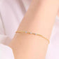 Gold-Tone Hint of Shimmer Pendant Bracelet