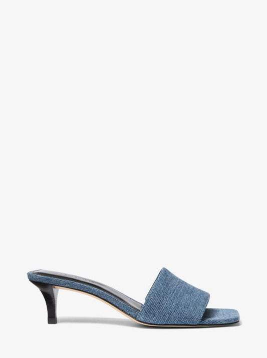 Merriam Denim Kitten Heel Sandal