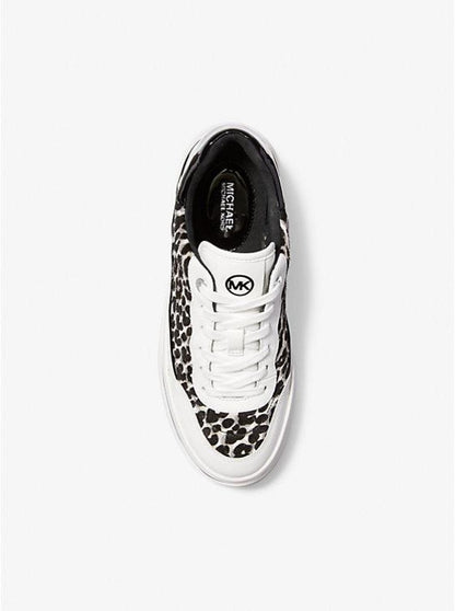 Hayes Leopard Print Calf Hair Platform Sneaker