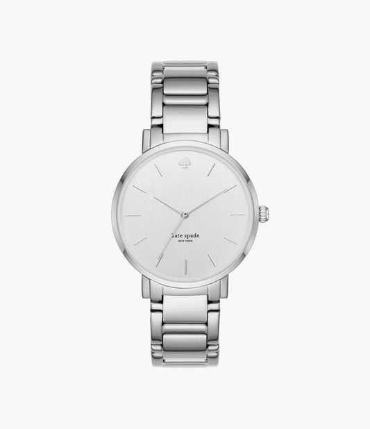 Kate Spade Women's Gramercy Three-Hand, Silver-Tone Alloy Watch