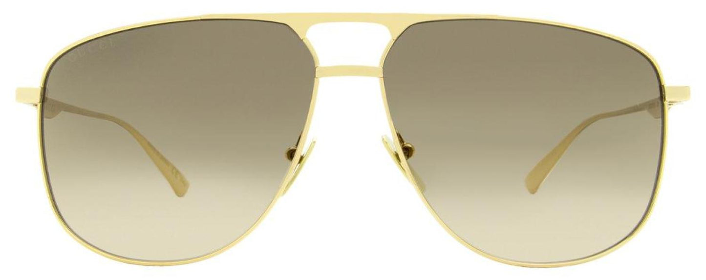 Gucci Men's Pilot Sunglasses GG0336S 001 Gold 60mm