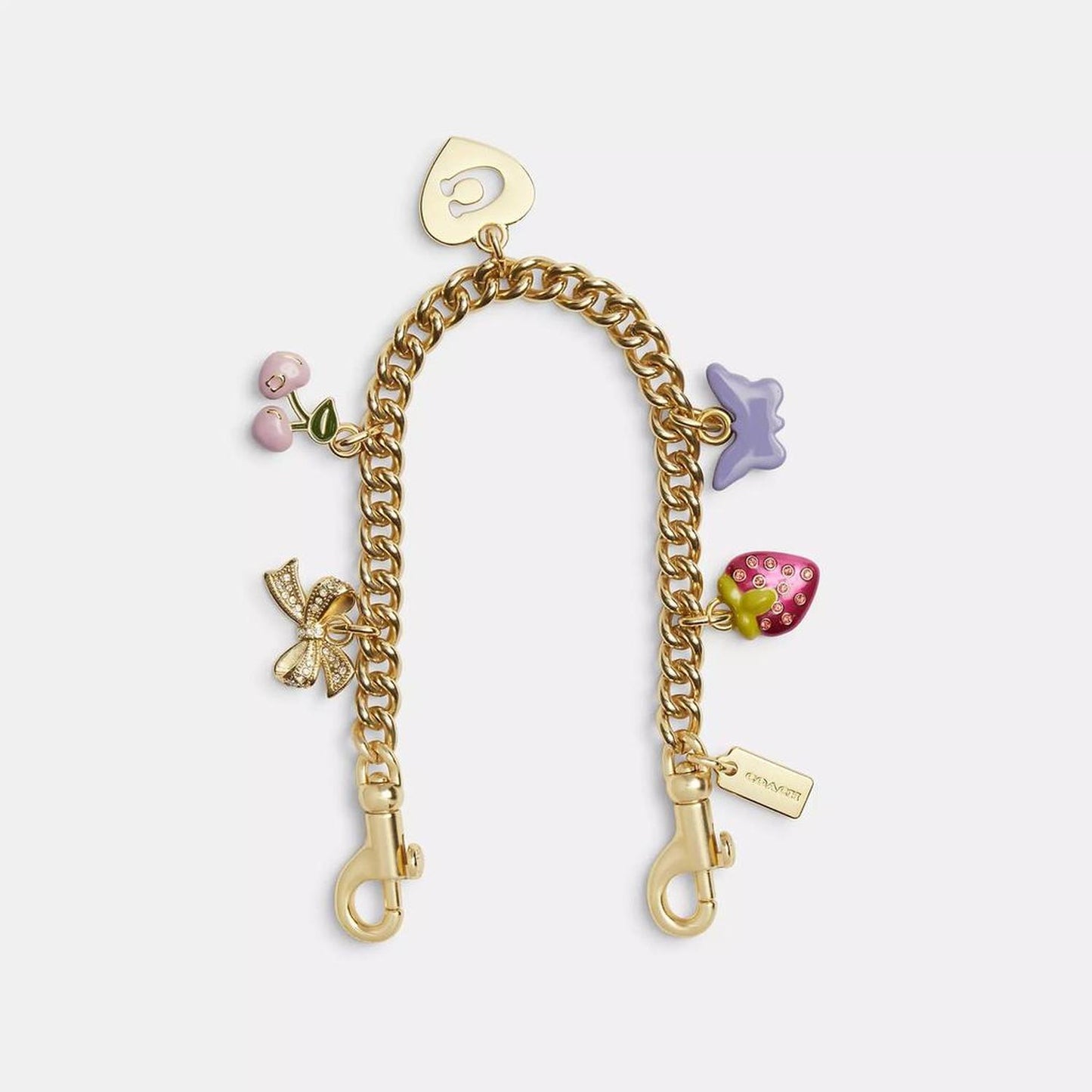 Coach Outlet Gold Swagger Chain With Charms