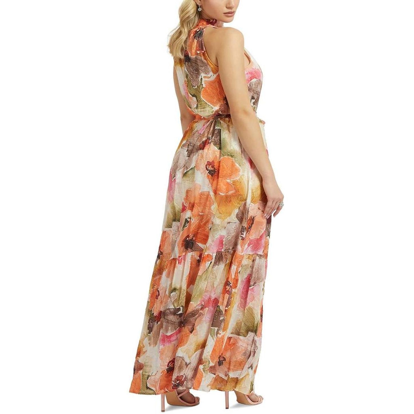 Womens Sundress Long Halter Dress