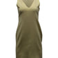 Michael Kors Sleeveless Shift Dress in Yellow Wool