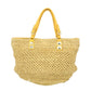 Michael Kors Santorini Tote Bag in Yellow Straw