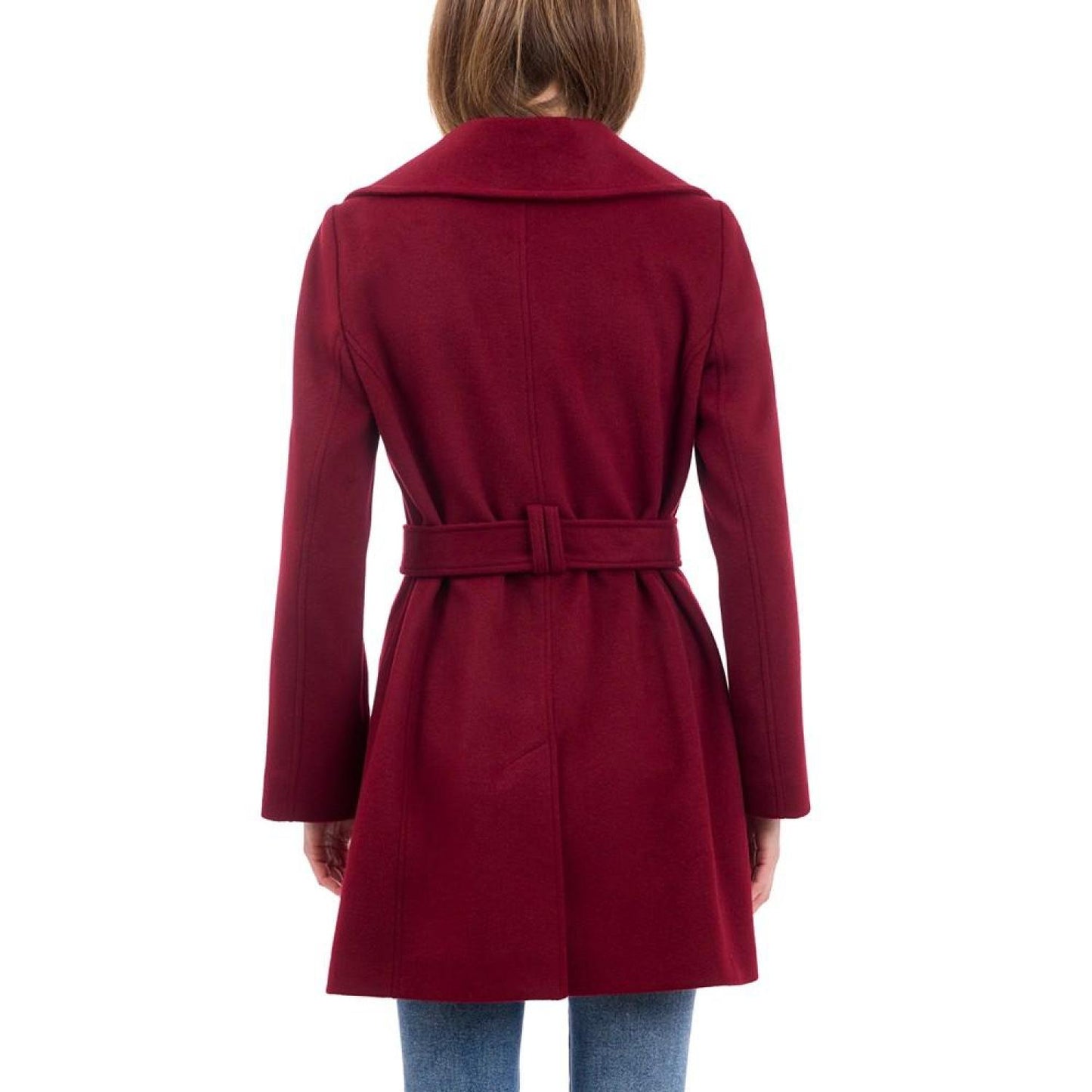 Petite Belted Zip-Front Coat, Created for Macy's