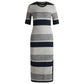 Women's Structured-Stripe Dress