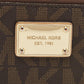 Michael Kors Dark Monogram Coated Canvas Zip Around Wallet