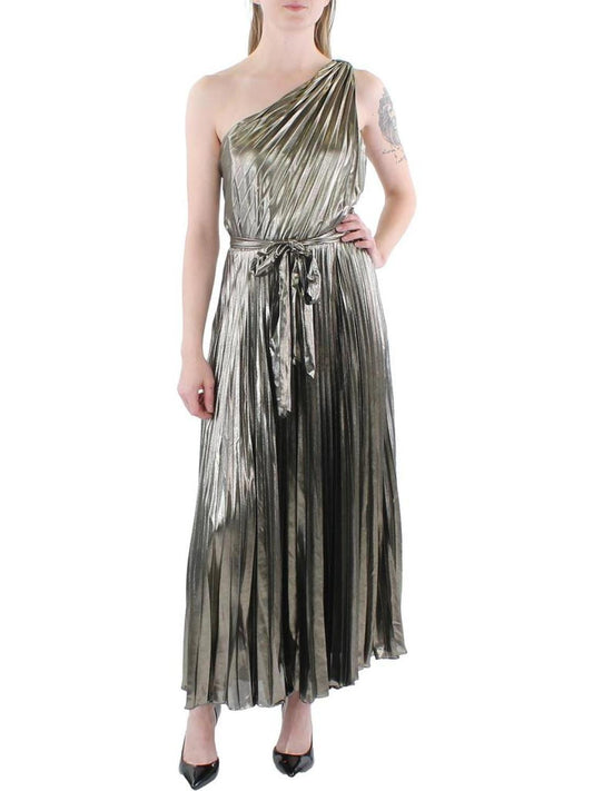 Womens Belted Long Evening Dress