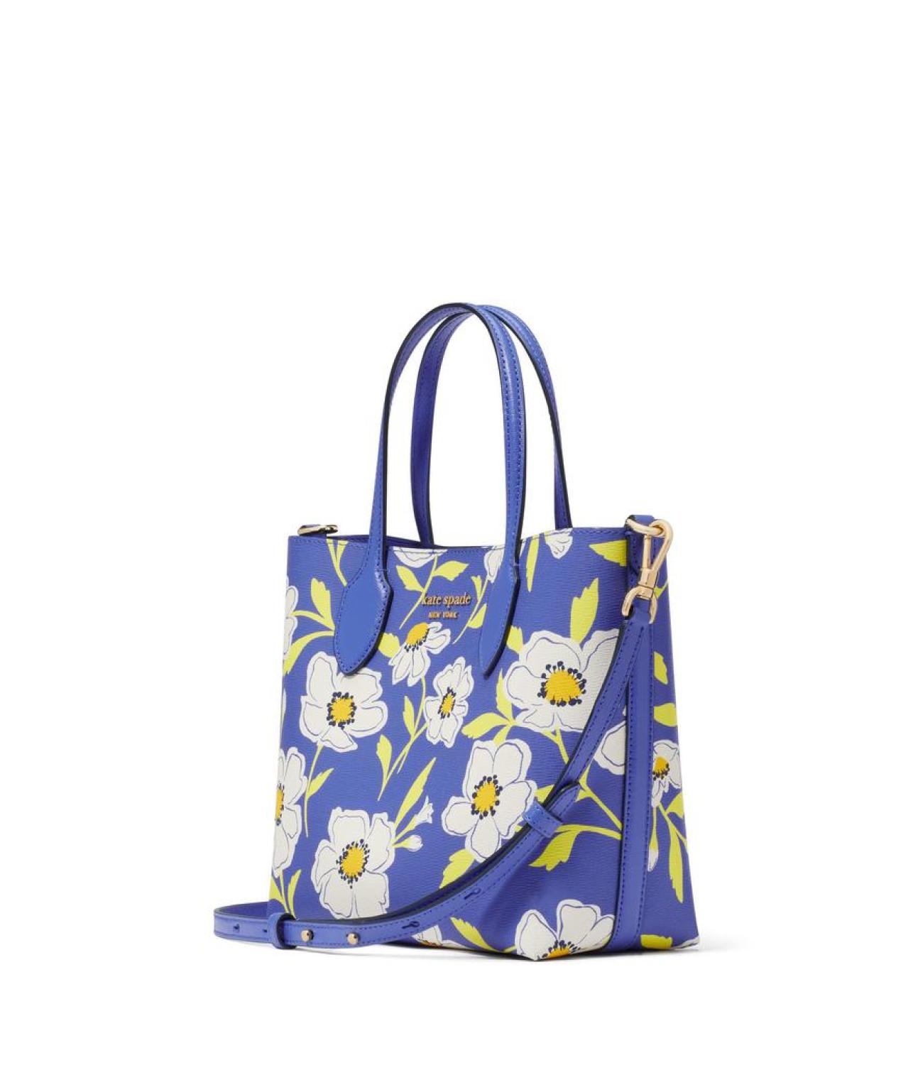 Bleecker Sunshine Floral Printed Pvc Medium Crossbody Tote