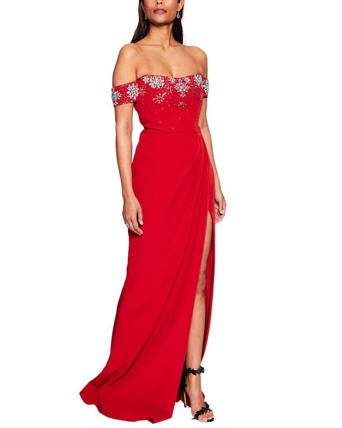 Marchesa Notte Solid Dress