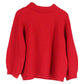 Weekend Knitted Mockneck Sweater in Red Wool