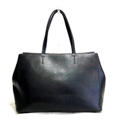 Leather Letter Tote Bag