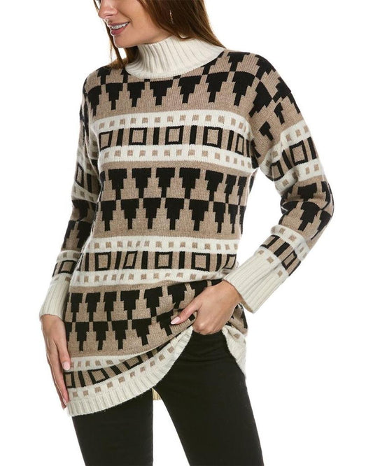 Max Mara Navarra Wool & Cashmere-Blend Tunic Sweater