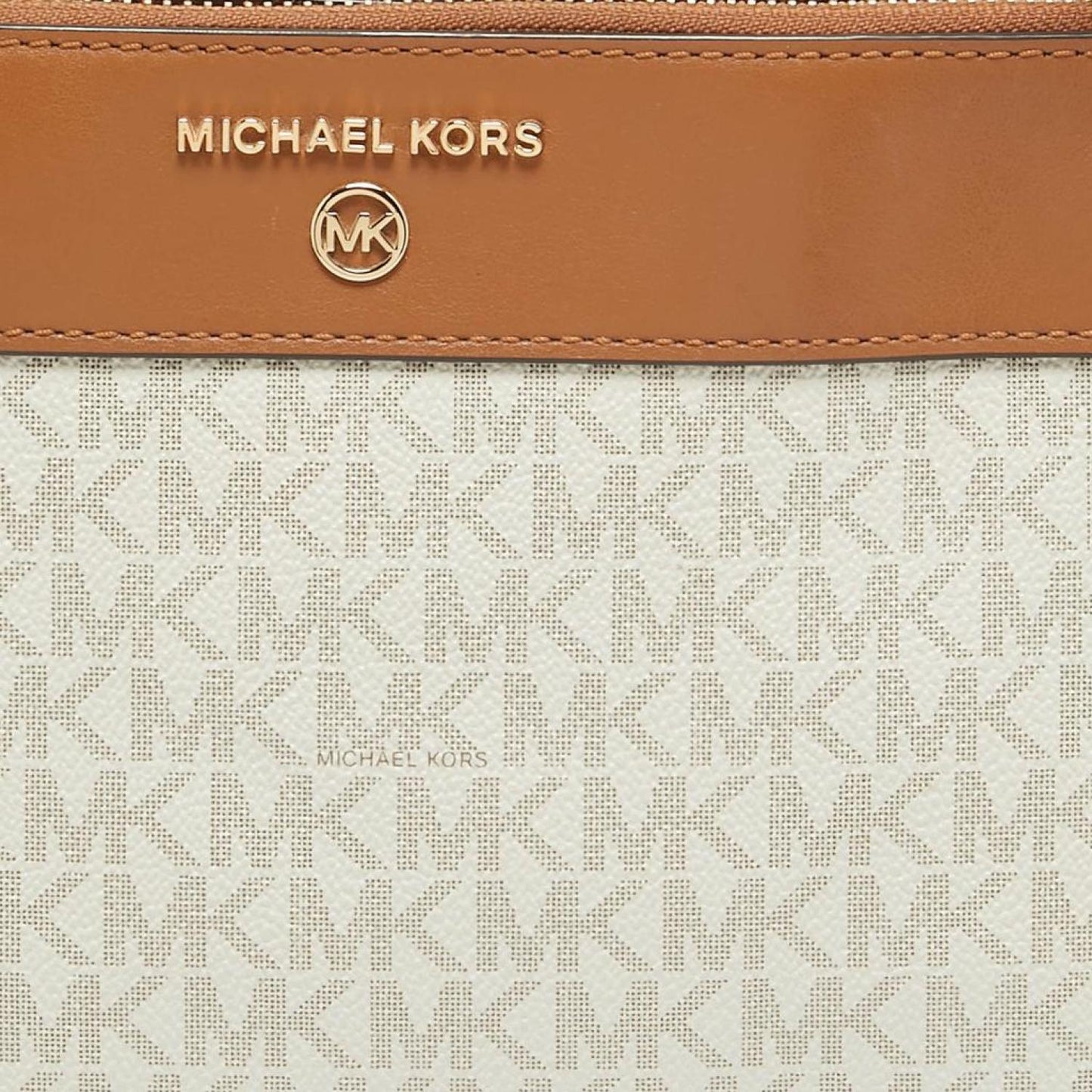 Michael Kors  Signature Coated Canvas And Leather Small Susan Tote