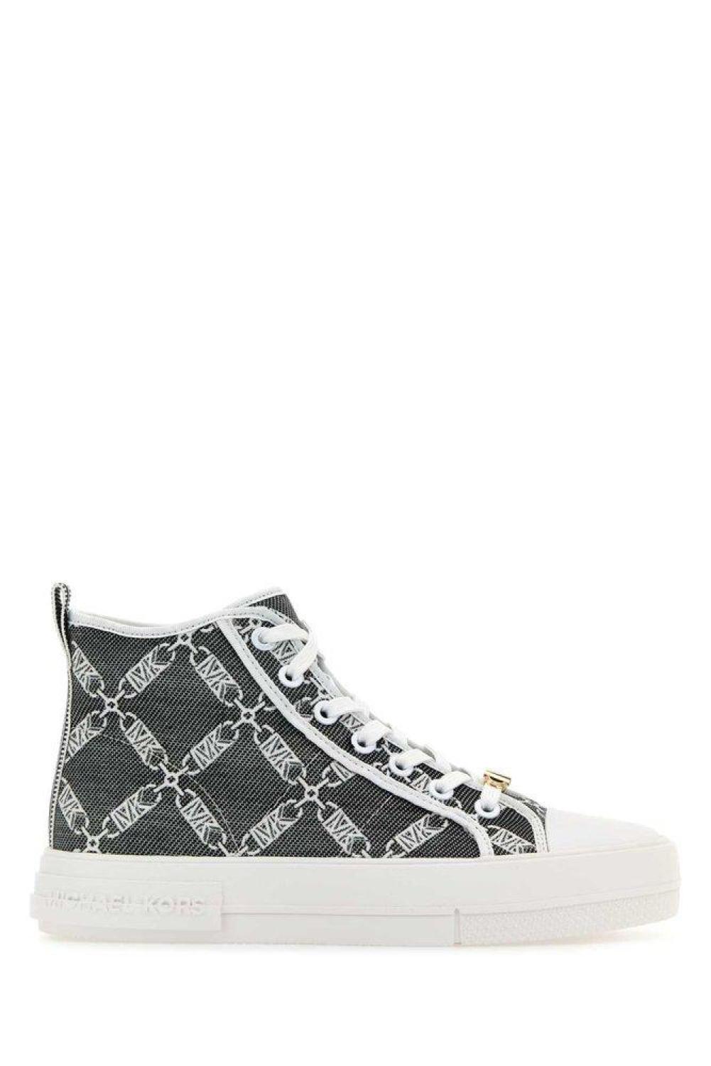 Michael Michael Kors Evy Empire Logo Jacquard High-Top Sneakers