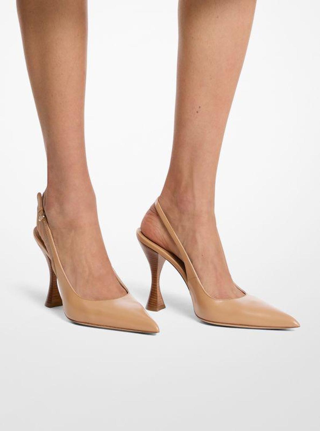 Isabella Leather Slingback Pump