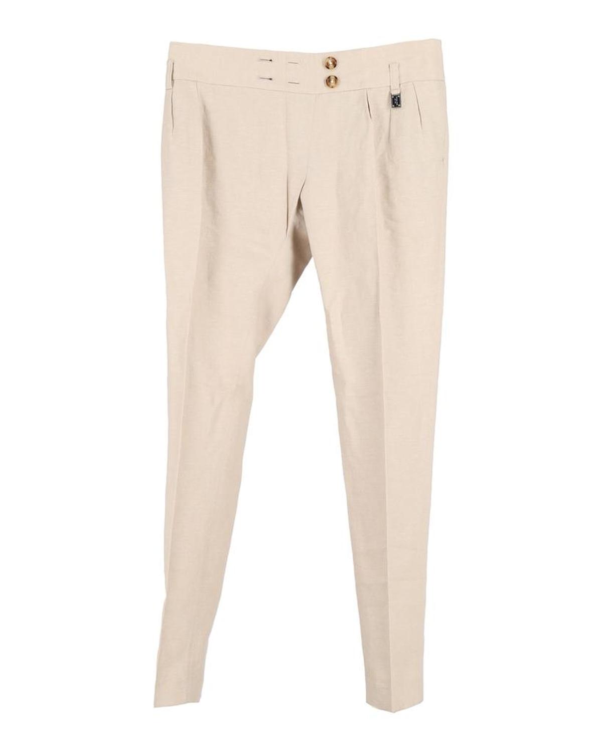 Michael Kors Tapered Trousers in Beige Cotton