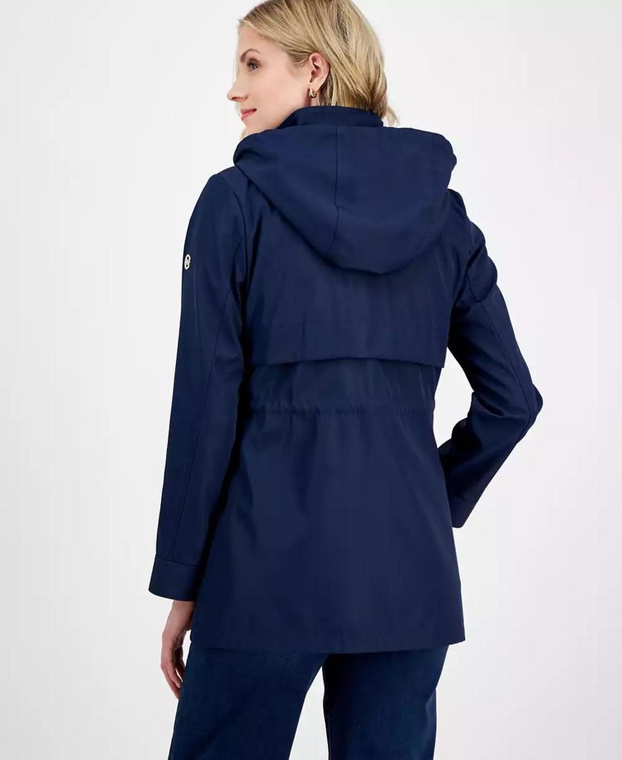 Petite Hooded Water-Resistant Anorak Coat