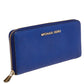 Michael Kors Blue Leather Bedford Continental Wallet..