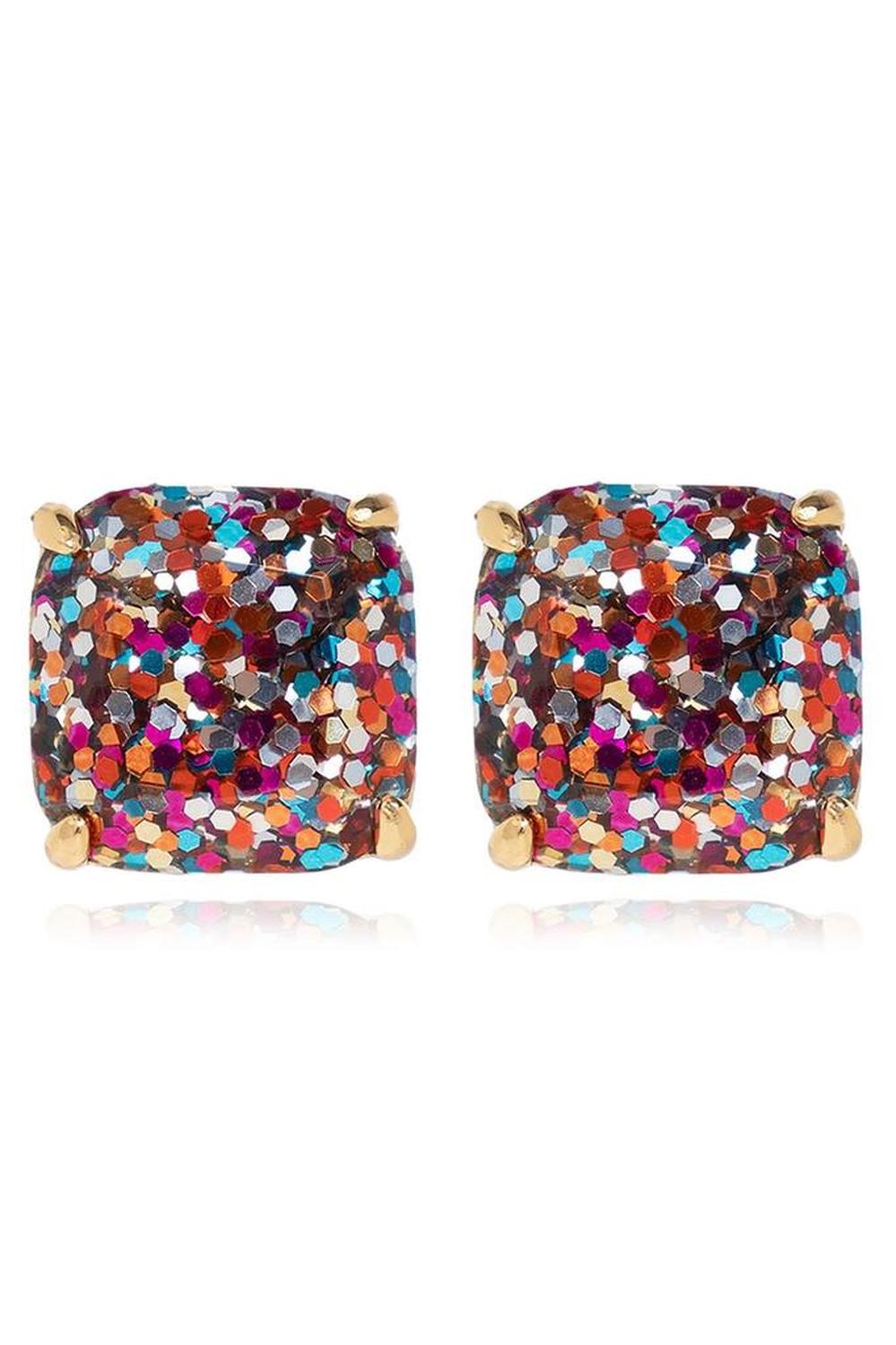 Kate Spade Glitter Square Stud Earrings