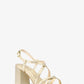 Lana Crystal-Embellished Metallic Sandal