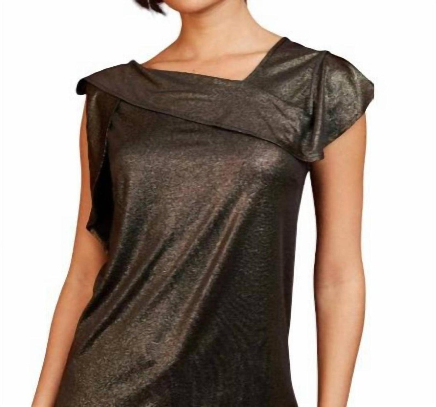 Xena Top In Liquid Gold