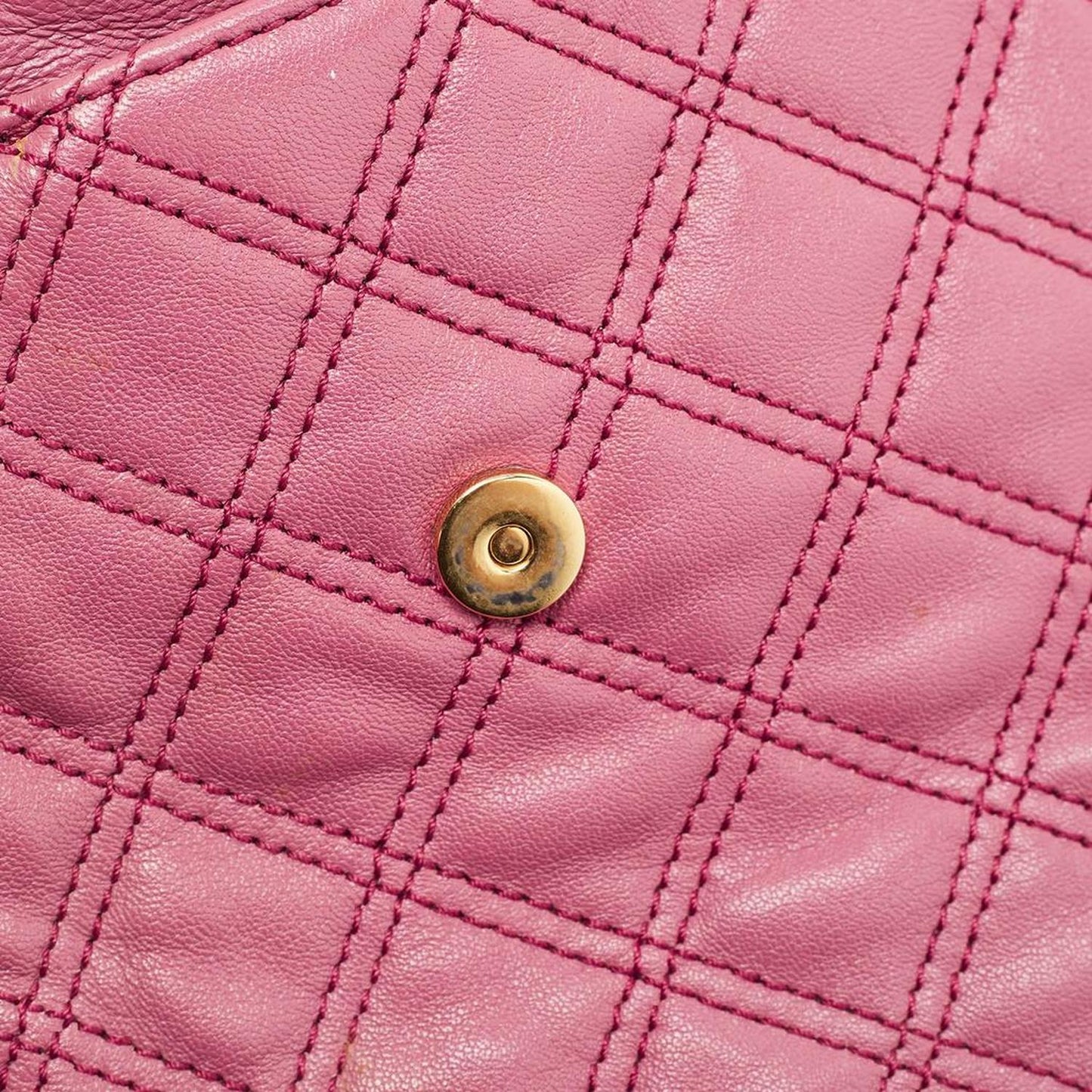 Pink Quilted Leather Day To Night Single Shoulder Bag