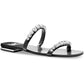 Womens Rhinestone Slip-On Flip-Flops