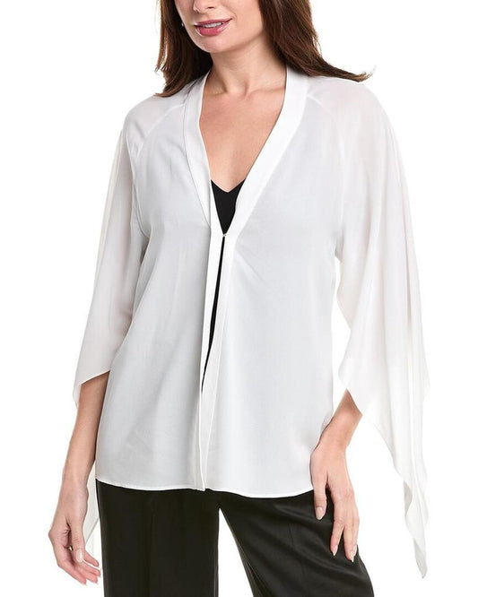 Silk Flare Wrap Top