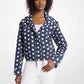 Polka Dot Signature Logo Ciré Jacket