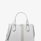 Marilyn Medium Signature Logo Stripe Satchel