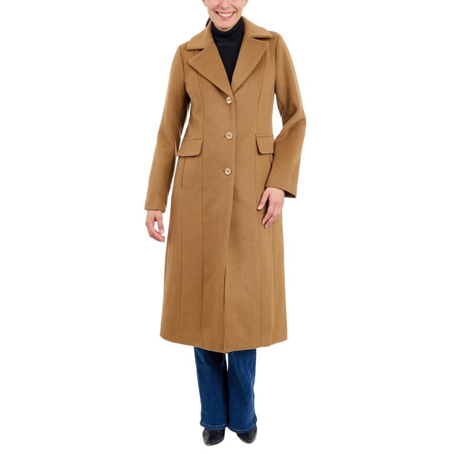 Women's Single-Breasted Maxi Coat