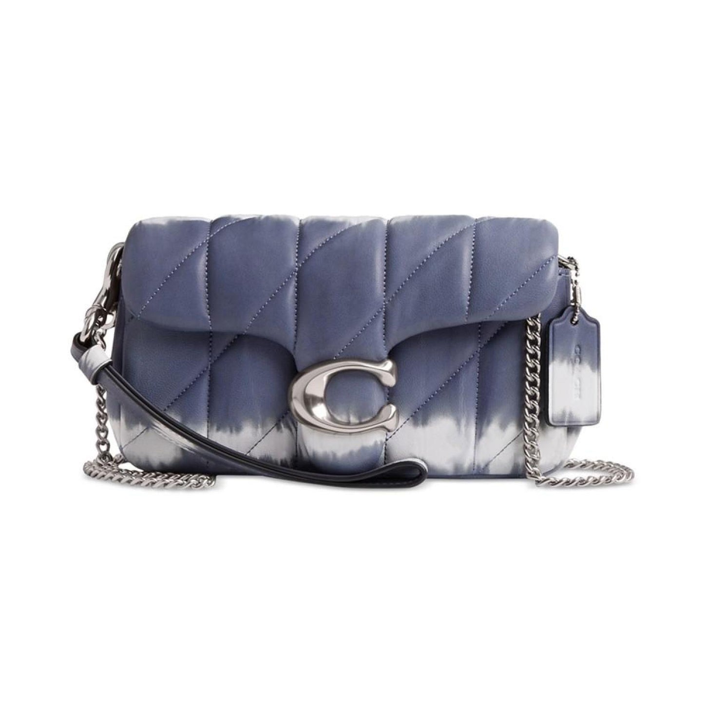 Quilted Tabby Tie-Dye Leather Wristlet