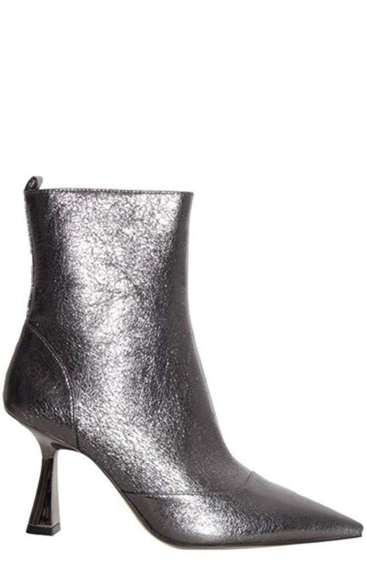 Michael Michael Kors Clara Crackled Metallic Ankle Boot