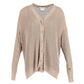 Max Mara Tenue Loose Knit Tank Top and Cardigan Set in Brown Viscose