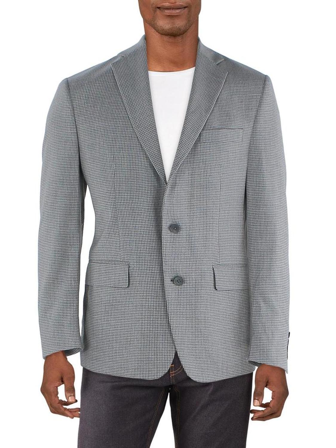 Mens Suit Separate Office Two-Button Blazer