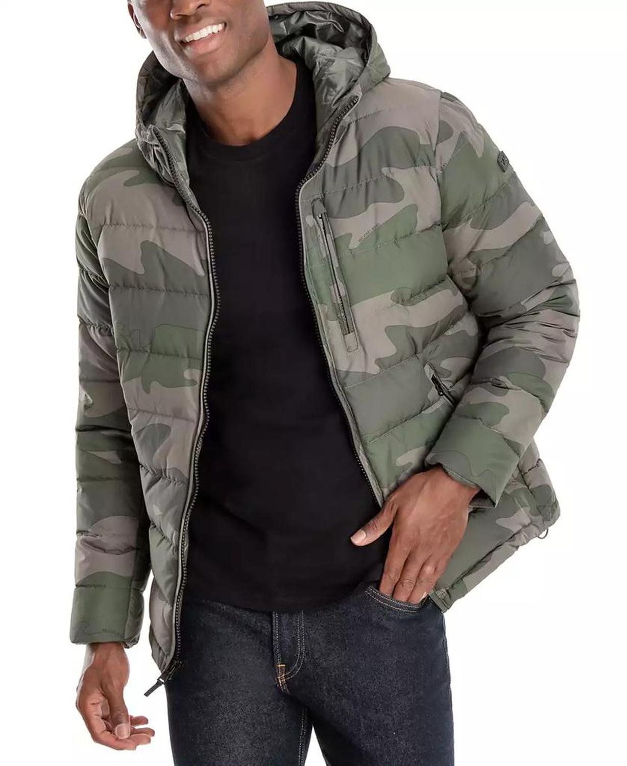 Men's Hipster Puffer Jacket, Created for Macy's