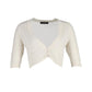 Max Mara Weekend Cropped Buttoned Cardigan in Cream Cotton