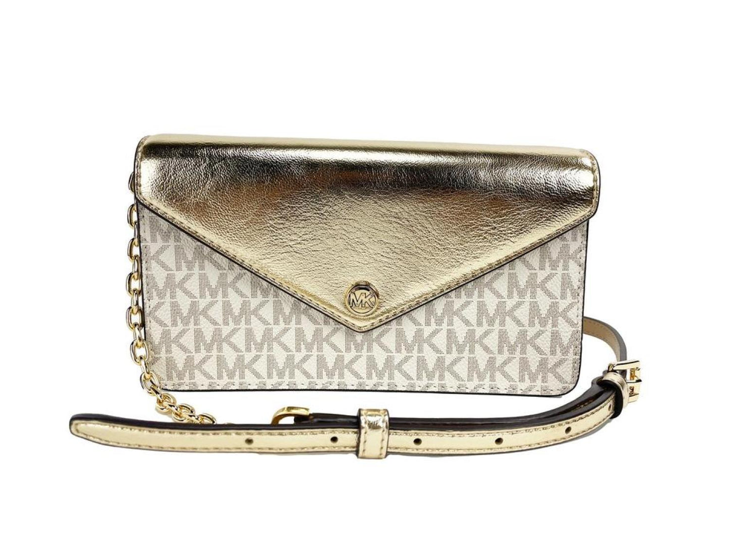 Michael Kors Jet Set Travel Pale  Small Flap Clutch Crossbody Women's Bag