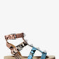 Wren Ombré Snake Embossed Leather Gladiator Sandal