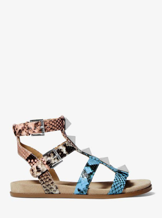 Wren Ombré Snake Embossed Leather Gladiator Sandal