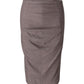 Sportmax Pencil Skirt in Grey Cotton