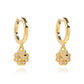 Kate Spade Heritage Bloom Huggie Drop Earrings