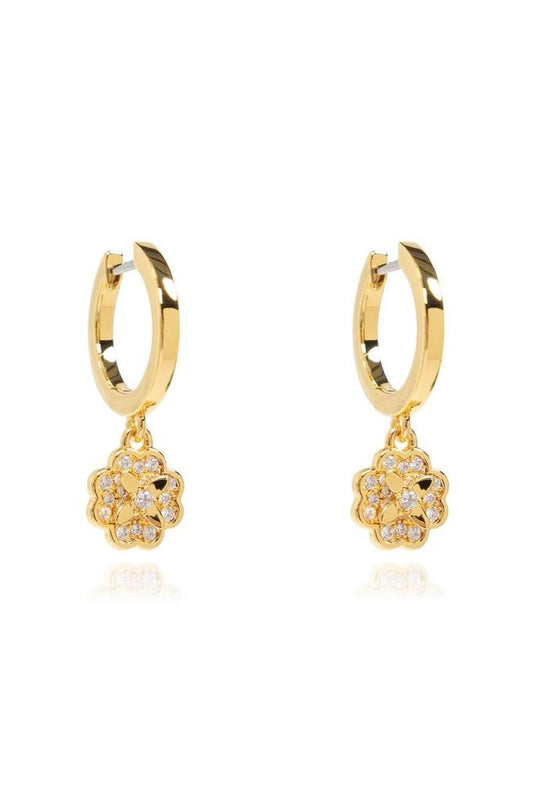 Kate Spade Heritage Bloom Huggie Drop Earrings