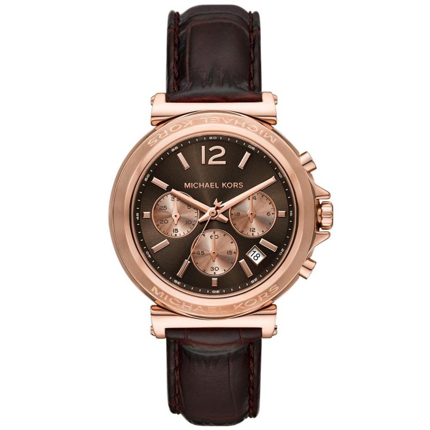 Women's Maren Chronograph Chocolate Leather Watch 40mm